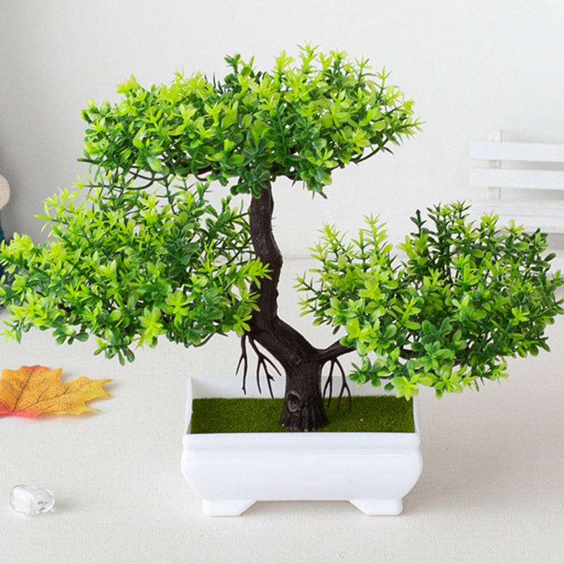 1 unidade, Árvore Bonsai Artificial Realista em Vaso Pequeno para Decoração de Mesa em Casa, Decoração de Jardim ou Ornamentos de Arranjo