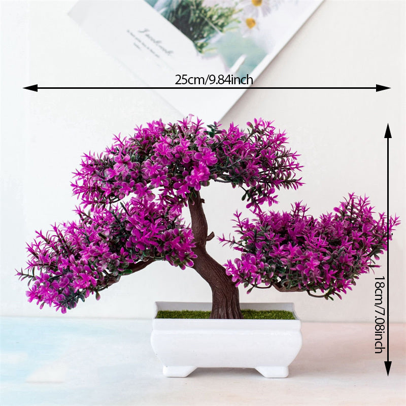 1 unidade, Árvore Bonsai Artificial Realista em Vaso Pequeno para Decoração de Mesa em Casa, Decoração de Jardim ou Ornamentos de Arranjo