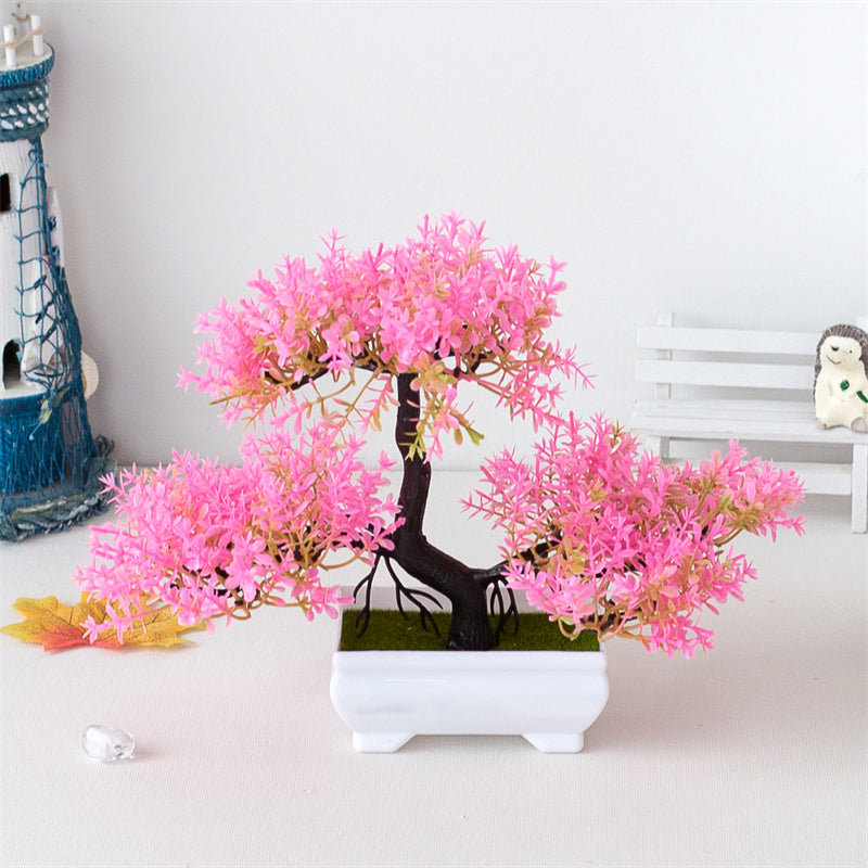 1 unidade, Árvore Bonsai Artificial Realista em Vaso Pequeno para Decoração de Mesa em Casa, Decoração de Jardim ou Ornamentos de Arranjo