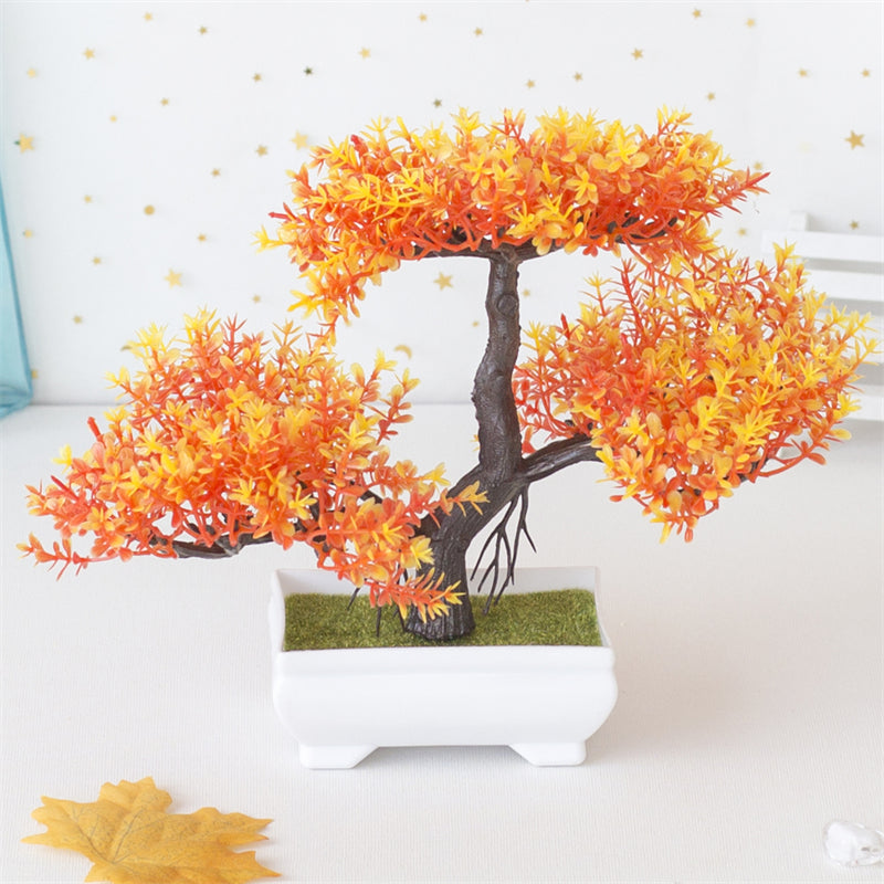 1 unidade, Árvore Bonsai Artificial Realista em Vaso Pequeno para Decoração de Mesa em Casa, Decoração de Jardim ou Ornamentos de Arranjo