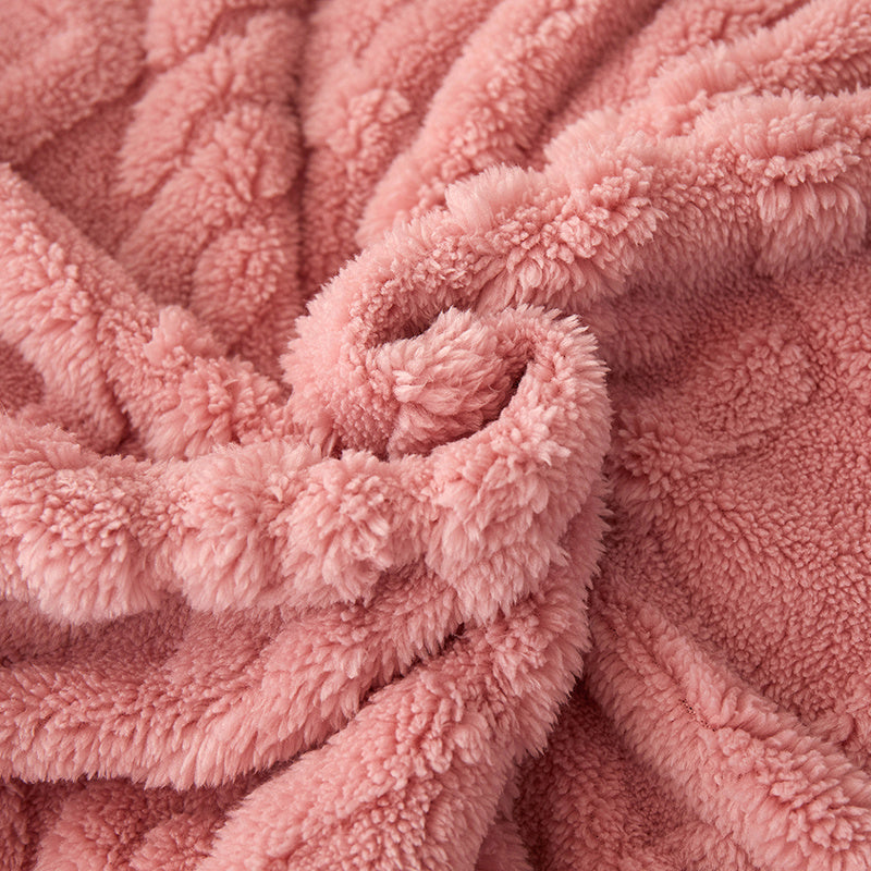 Manta Moderna 3D Jacquard com Padrões Geométricos, Microfibra Super Macia, Lã Leve e Confortável para Sofá, Cama, Cadeira, Adequada para Todas as Estações