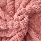 Manta Moderna 3D Jacquard com Padrões Geométricos, Microfibra Super Macia, Lã Leve e Confortável para Sofá, Cama, Cadeira, Adequada para Todas as Estações