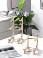 Cesto de Frutas e Legumes de Madeira de 2/3 Níveis com Pernas de Madeira - Organizador de Cozinha Versátil para Frutas, Legumes e Gelo - Perfeito para Armazenamento no Frigorífico, Cesto de Frutas para Cozinha