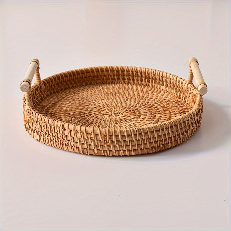 Tabuleiros de Vime Artesanais - Pratos de Fruta, Bases Resistentes ao Calor