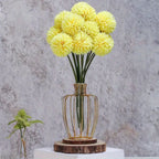 Vaso de Flores Metálico com Tubo Transparente, Vasos Inquebráveis Decoração Criativa para Casamento e Festivais
