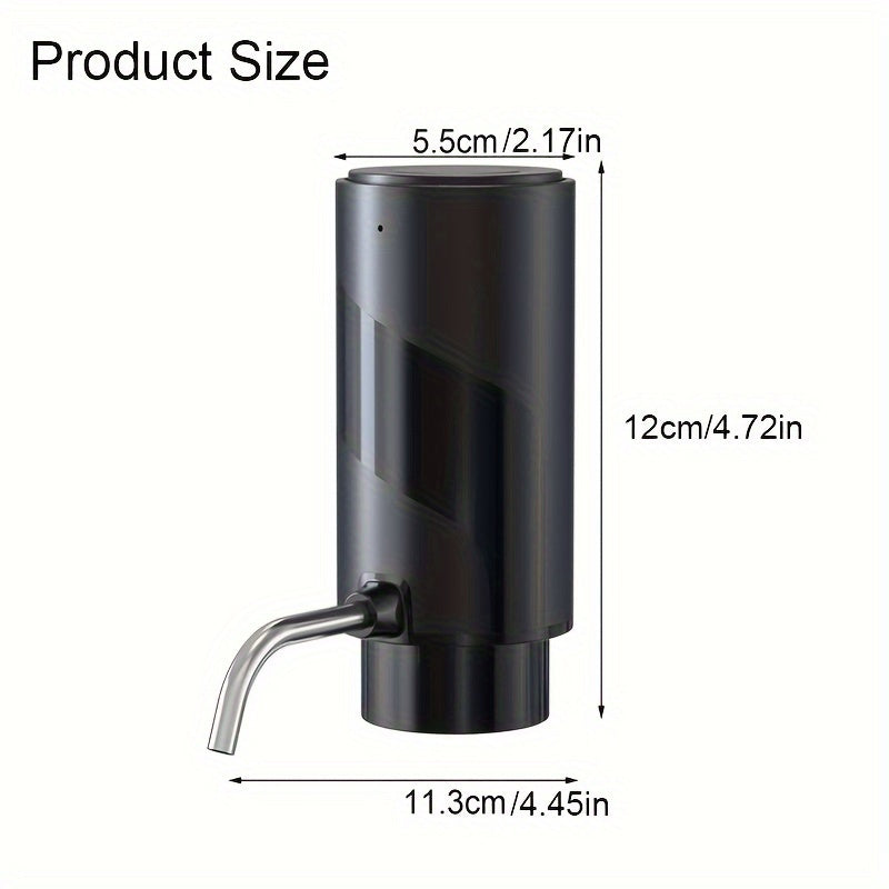 1 Aerador de Vinho Elétrico Recarregável via USB, Dispensador Automático para Garrafas e Decantador Inteligente Multiuso – O Presente Perfeito Para Amantes do Vinho