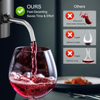 1 Aerador de Vinho Elétrico Recarregável via USB, Dispensador Automático para Garrafas e Decantador Inteligente Multiuso – O Presente Perfeito Para Amantes do Vinho