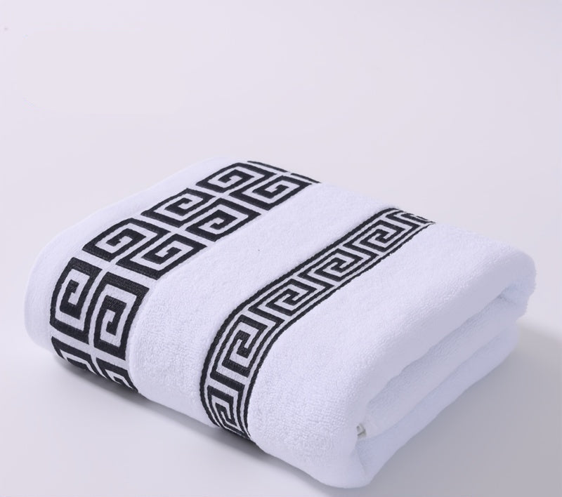 1 Toalha de Banho e Mão de Algodão Puro - Toalhas Macias, Absorventes e de Secagem Rápida para Banho, Lavagem de Rosto e Cuidados com o Cabelo - Toalha de Banho ou Envoltório 34x75cm e 70x140cm, Higiene para Uso Doméstico