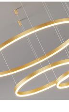 Lustre LED Anel Moderno para Sala e Jantar