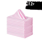6/12 Peças de Guardanapos de Cetim Macio, Guardanapos Simples e Elegantes - Perfeitos para Casamentos, Chá de Panela, Festas e Decorações de Restaurantes