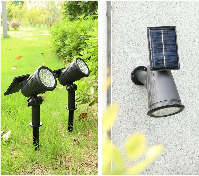 1 unidade de Refletor Externo com 9 LEDs, Detecção de Movimento e Cristal - Solar para Jardim, Gramado, Caminho, Varanda - Plástico Durável e Econômico, Ligar/Desligar