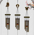 Sino dos Ventos 5 Tubos com Pingente Decorativo