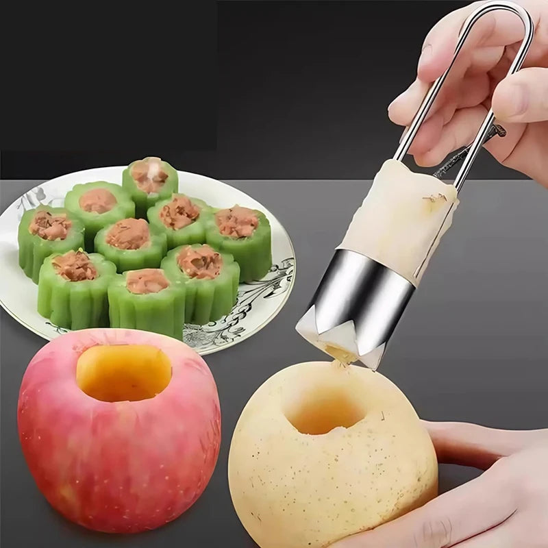 Descaroçador de Frutas Multiuso em Aço Inoxidável