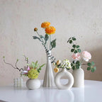 Conjunto de 4 Vasos Decorativos Multicoloridos