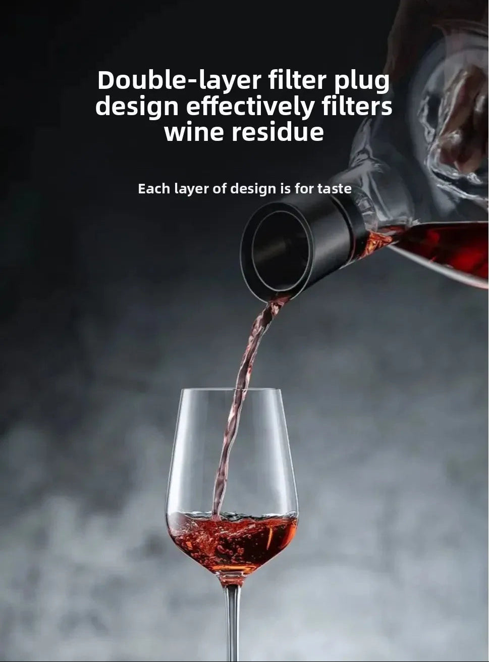 Decantador de Vinho Iceberg 1500ml em Cristal Sem Chumbo