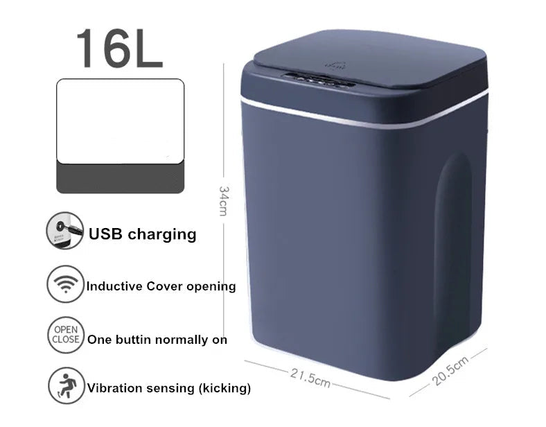 Lixeira Automática com Sensor de 16 Litros
