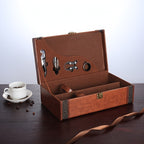 Caixa Vintage para Armazenamento de Vinhos com Fecho