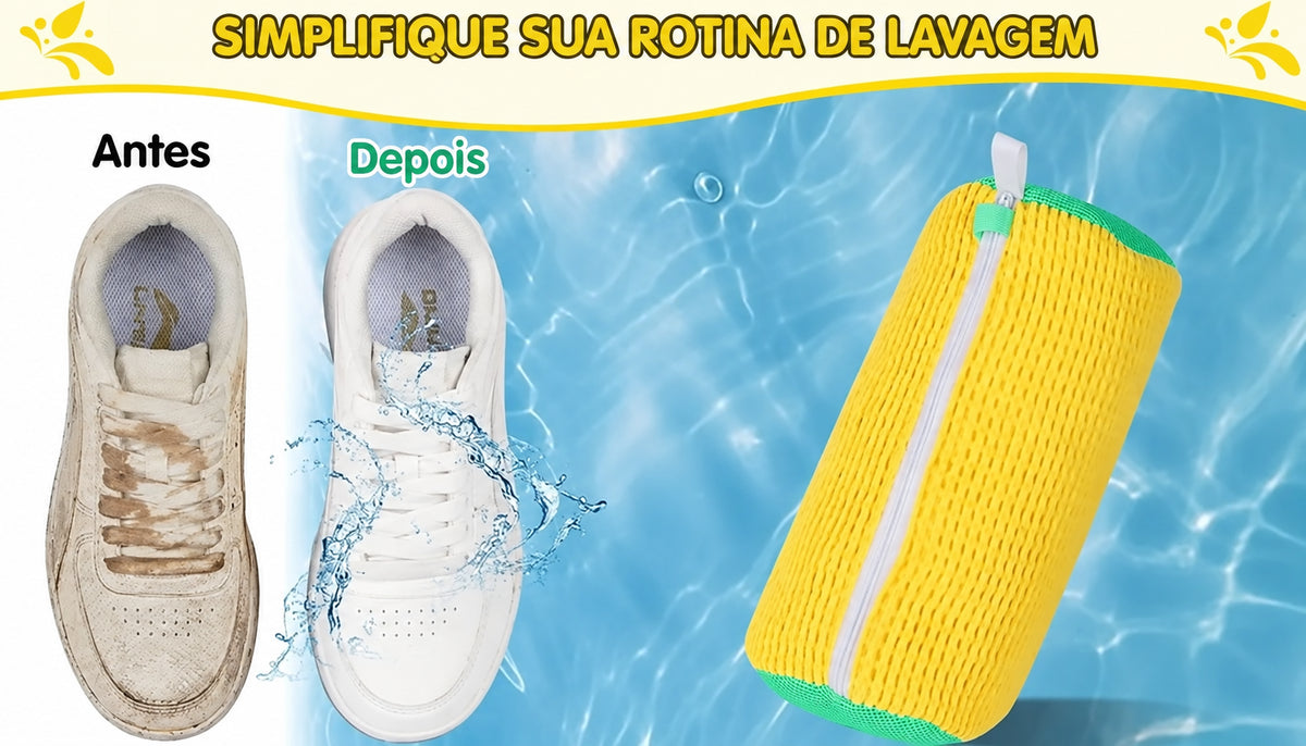Bolsa Protetora para Lavar Tênis na Máquina