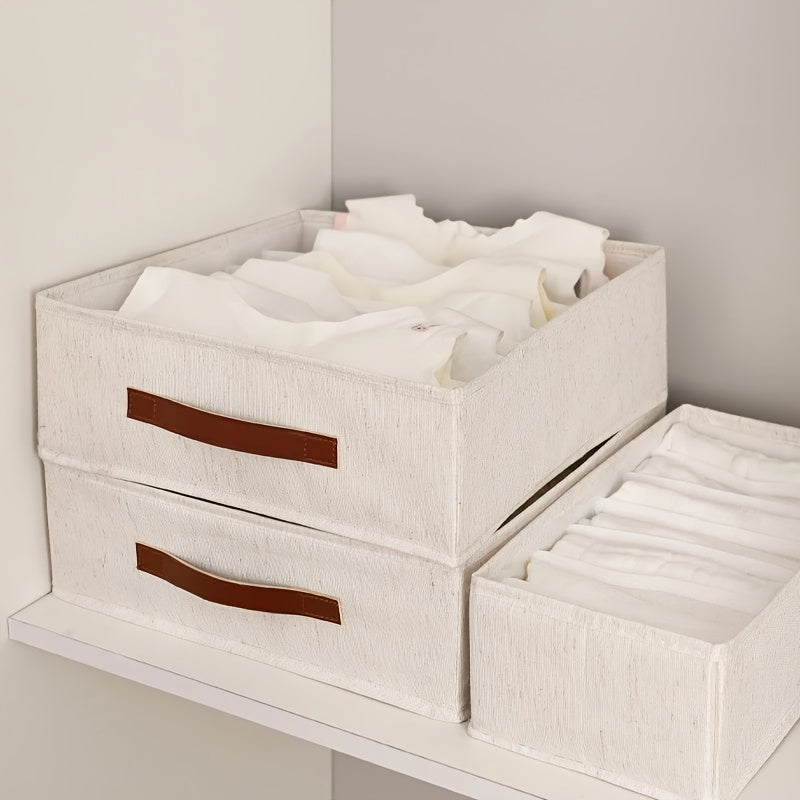 2 unidades Caixa de Arrumação Debaixo da Cama com Divisórias, Organizador de Gaveta Multifuncional para Roupa e Roupa Interior de Quarto, Recipiente Decorativo para Roupeiro para Uso Doméstico em Dormitórios