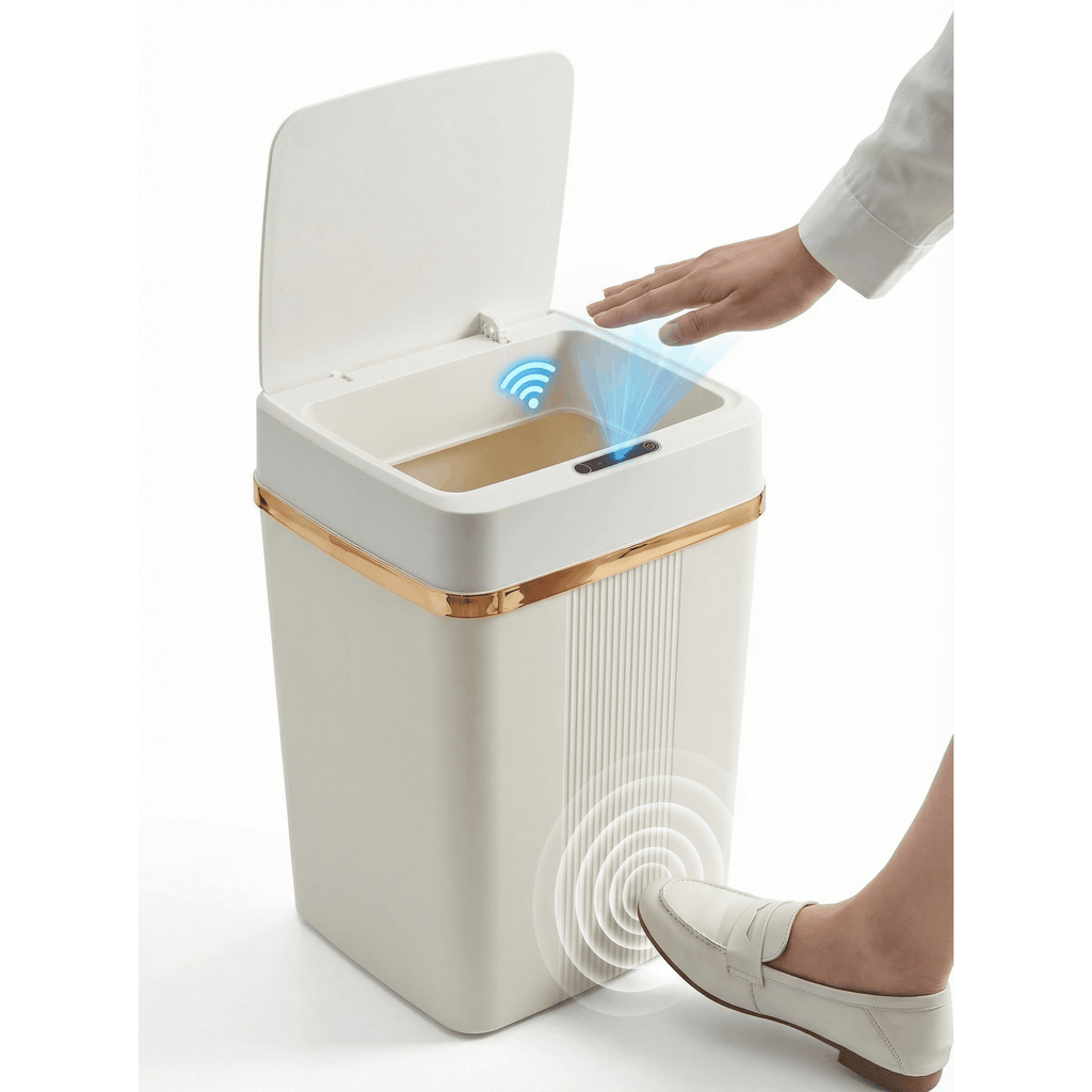 Lixeira Inteligente Automática Sofisticada Sensor 18 Litros