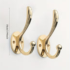3pcs of heavy duty hooks] Polished metal wall hanging hooks-easy to install, stylish casual design, heavy-duty coat towel robe hanger, suitable for bathroom, kitchen, home decoration-can withstand up to 18.14 KG