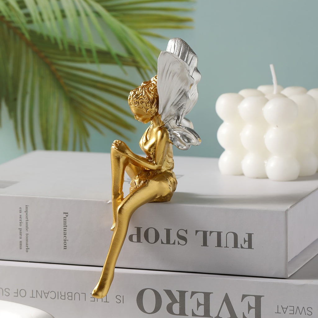 1pc Enfeite de Decoração de Mesa de Fada das Flores em Resina