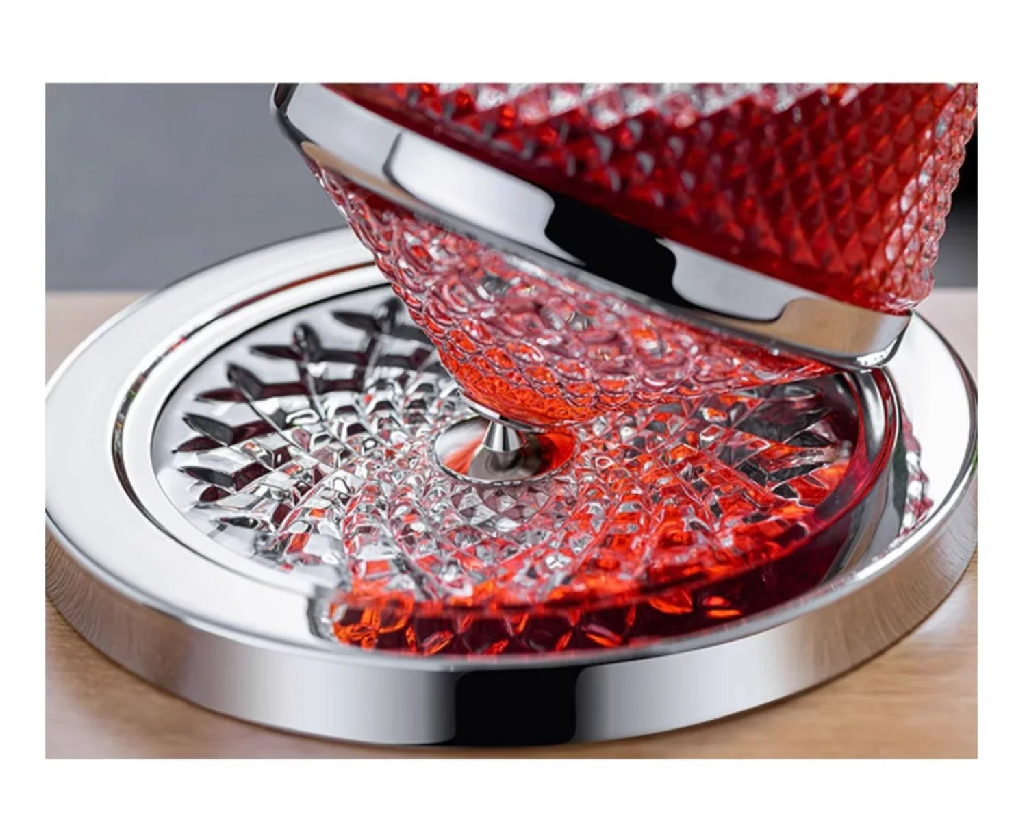 Decantador de Vinho Cristal Giratório 360°