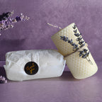 Conjunto de 2 Velas de Cera de Abelha, Velas de Cera de Abelha em Pilar com Aroma de Lavanda, Perfeitas para Presentes, Festas, Rituals e Decoração de Casa