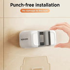 2-Pack Suporte de Parede para Vassoura e Esfregão, Organizador de Ferramentas Multifuncional sem Furação, Acessórios de Limpeza para Banheiro, Cozinha e Jardim, Ganchos Práticos para Casa