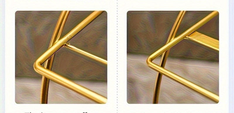 Organizador de banheiro de duas camadas DONGZHANGGUI com base elegante de orelha de gato - Prateleiras de metal elegantes para cosméticos, cuidados de pele e perfumes - Acabamento lacado, ideal para um banheiro moderno, organizadores e armazenamento de banheiro