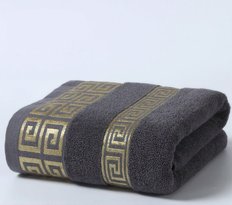 1 Toalha de Banho e Mão de Algodão Puro - Toalhas Macias, Absorventes e de Secagem Rápida para Banho, Lavagem de Rosto e Cuidados com o Cabelo - Toalha de Banho ou Envoltório 34x75cm e 70x140cm, Higiene para Uso Doméstico