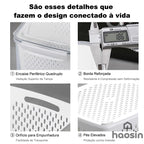 Local Delivery BR | Shipping-Set of 3 Sizes-Drainage Basket for Refrigerator (Small+Medium+Large) with Adjustable Valve - Stackable, Portable for Snacks, Food Organizer, Christmas Party.