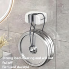 2-Pack Suporte de Parede para Vassoura e Esfregão, Organizador de Ferramentas Multifuncional sem Furação, Acessórios de Limpeza para Banheiro, Cozinha e Jardim, Ganchos Práticos para Casa