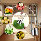 Descaroçador de Cerejas em Aço Inoxidável - Descascador de Frutas Multiuso para Azeitonas, Tâmaras & Pêssegos - Ferramenta de Cozinha Ergonômica e Fácil de Usar - Seguro para Lava-Louças & Resistente à Ferrugem (Economiza Tempo & Durável)