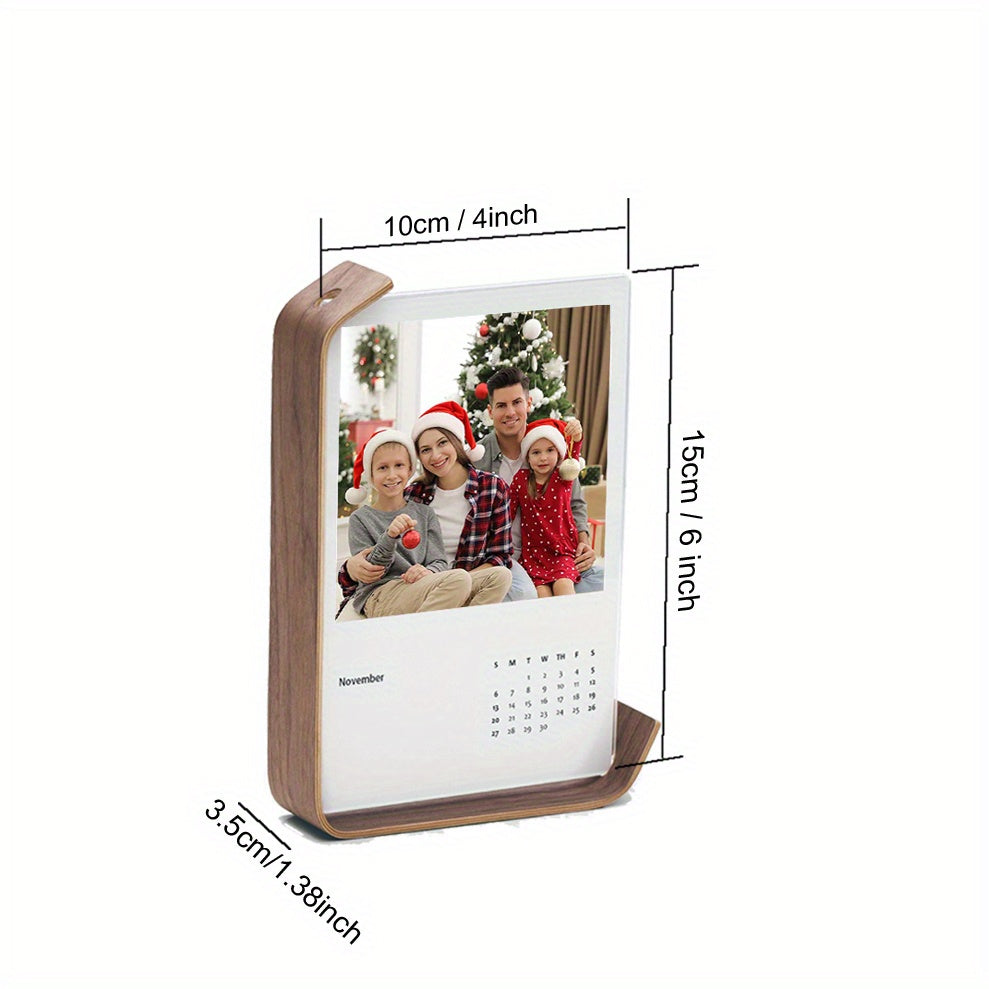 Moldura de Foto de Madeira Contemporânea com Exibição em Acrílico, Retângulo Vertical, Ideal para Decoração de Fotos de Festa de Casamento, Moldura DIY para Herbarium & Calendário, Decorações de Casamento