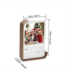 Moldura de Foto de Madeira Contemporânea com Exibição em Acrílico, Retângulo Vertical, Ideal para Decoração de Fotos de Festa de Casamento, Moldura DIY para Herbarium & Calendário, Decorações de Casamento