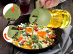 Frasco de óleo portátil 2 em 1 com spray e bico dosador | Pulverizador e dosador de azeite, 470ml, em plástico, ideal para cozinhar, grelhar, fritadeiras elétricas, assar e preparar saladas.