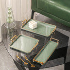 1 unidade, 3 unidades de tabuleiros de plástico adequados para uso doméstico em cozinhas, salas de jantar e salas de estar para o pequeno-almoço; ideal para conjuntos de chá, recipientes de água, doces, bolachas, pão para casamentos, festas, presentes e aniversários.