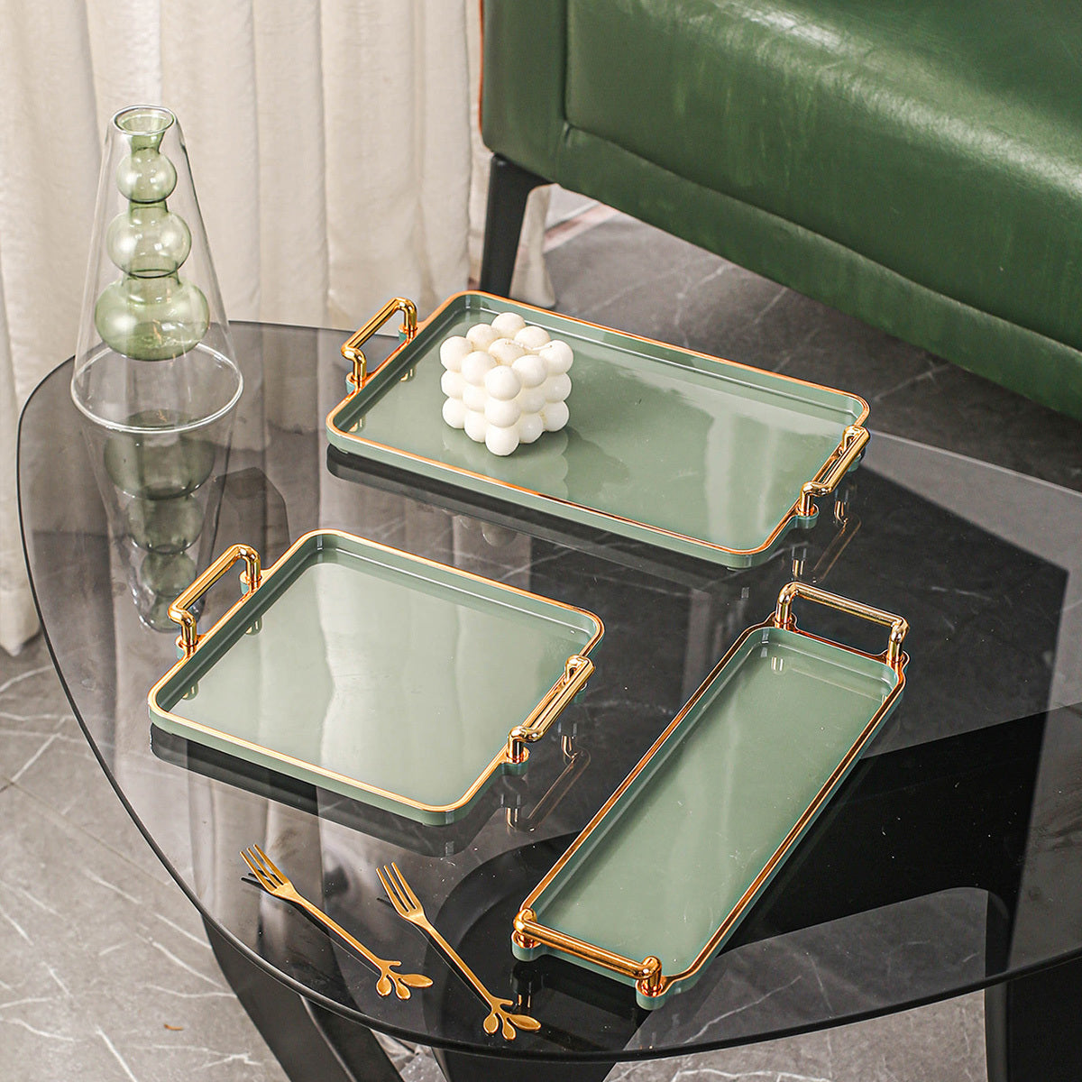 1 unidade, 3 unidades de tabuleiros de plástico adequados para uso doméstico em cozinhas, salas de jantar e salas de estar para o pequeno-almoço; ideal para conjuntos de chá, recipientes de água, doces, bolachas, pão para casamentos, festas, presentes e aniversários.