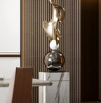 Escultura Geométrica de Luxo para Decoração Moderna