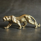 Suporte Decorativo Leopardo Dourado para Potes de Flores