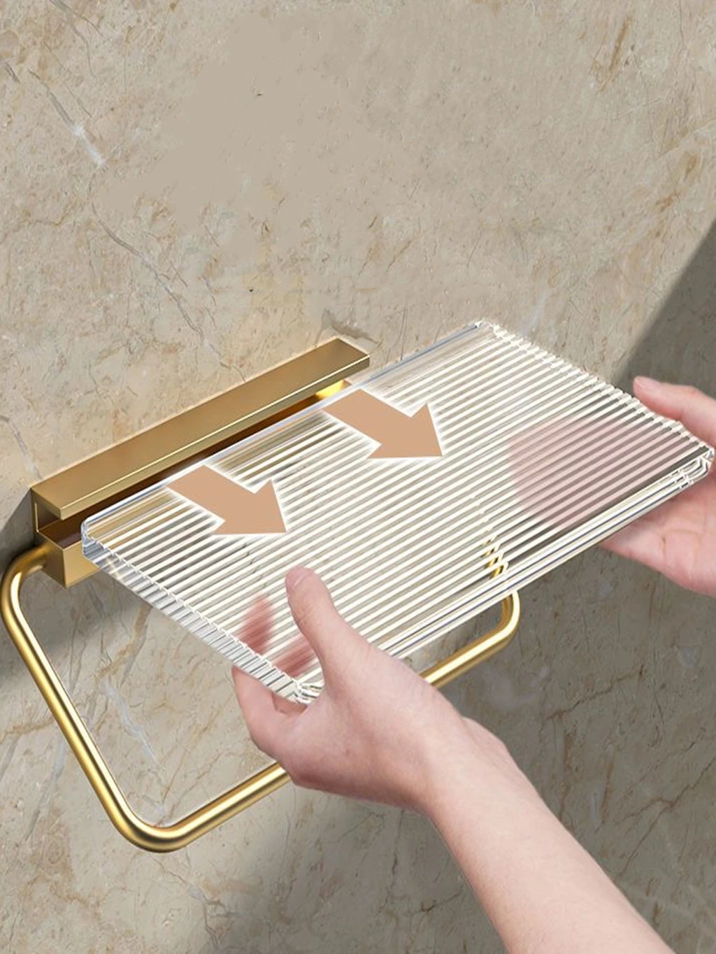 Suporte de Papel Higiênico com Prateleira