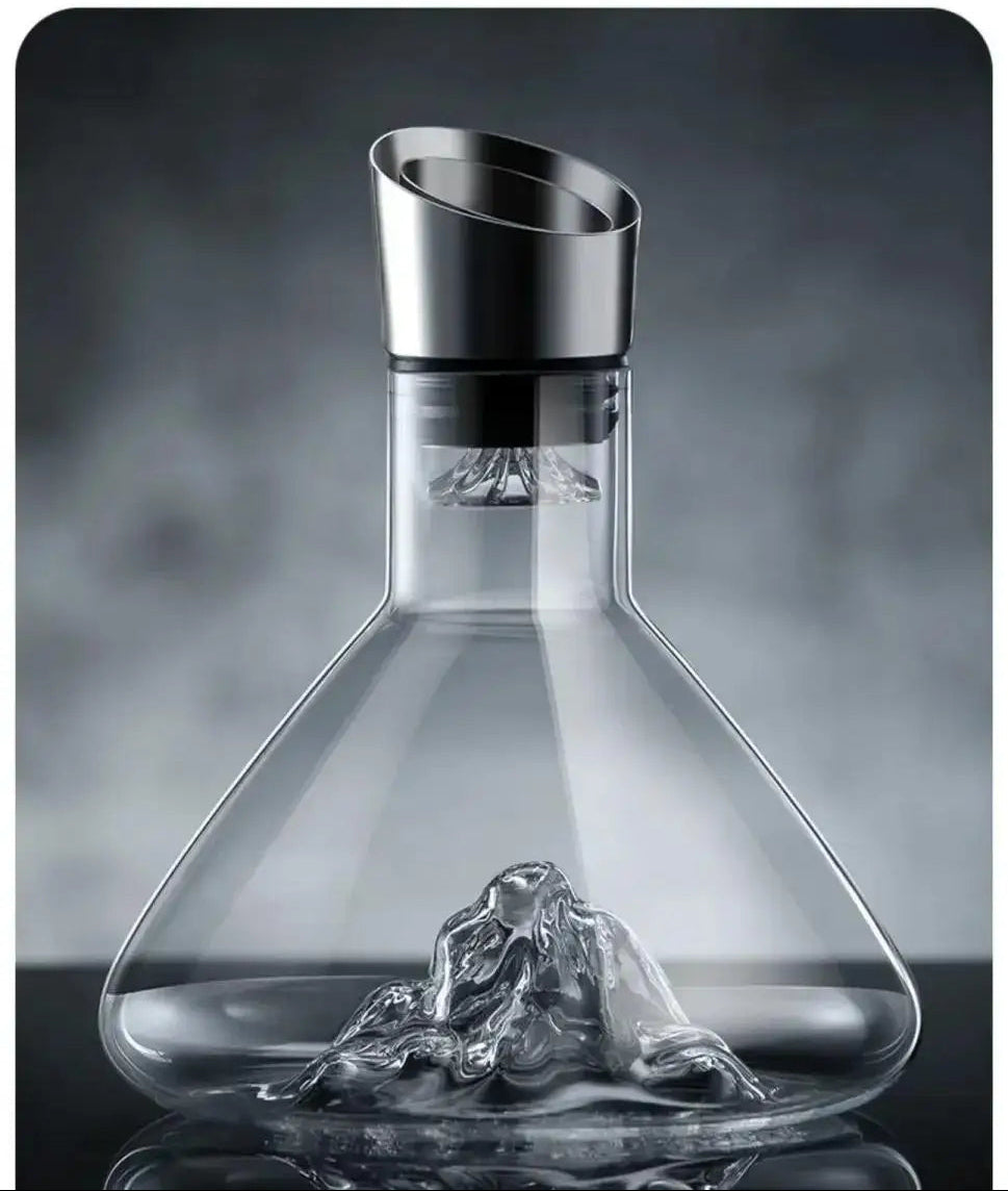 Decantador de Vinho Iceberg 1500ml em Cristal Sem Chumbo