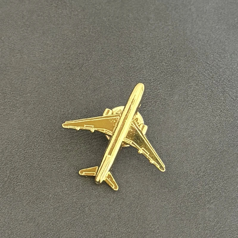 Broche Avião Vintage em Metal
