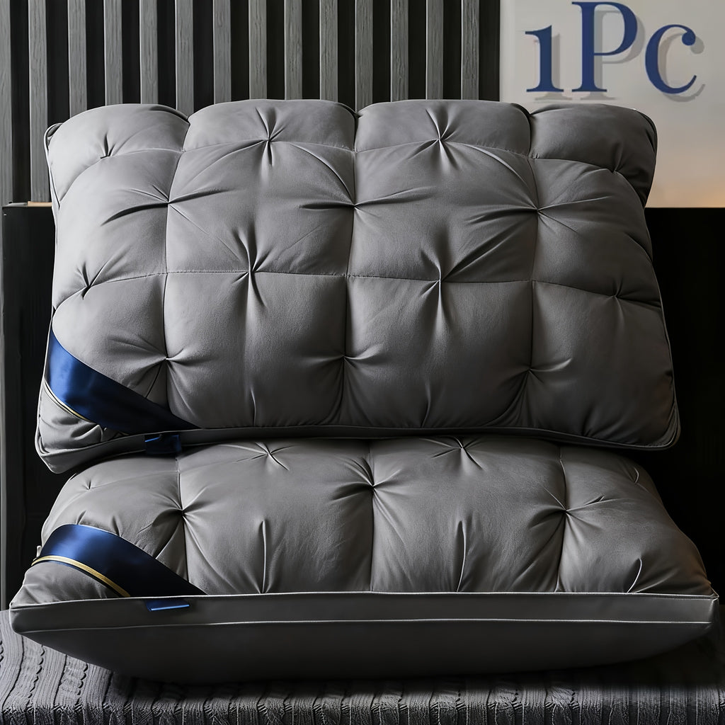 2 unidades/1 unidade Almofadas de Luxo com Qualidade de Hotel 5 Estrelas - 800g Suporte de Pescoço para Sono Profundo, Núcleo Anti-Descaimento para Todas as Estações, Tecido de Poliéster Hipoalergénico para Quartos de Casa e Autocaravanas, Hotéis, Adequadas para Todas as Estações, Roupa de Cama, Conforto de Viagem, Design Elegante