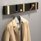 1 stylish door shelf, aluminum door back coat rack, no drilling, fashion style, clothing storage box, entrance door hanger, wall hanging cloth hooks, Mother's Day gift, for storing coats, hats, bags, clothes, towels, no drilling, kitchen decor, Utility Hooks