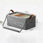 Caixas Organizadoras com Tampa Transparente – Oxford Reforçado 47×28×20cm