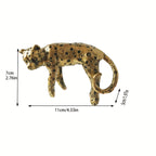 1pc Suporte de Resina de Leopardo Dourado - Acessório Decorativo para Pote de Flores Montado na Parede para Casa e Jardim, Perfeito para Decoração de Ação de Graças, Decorações de Parede Exteriores e Miniaturas de Jardim, Suporte de Pote de Flores