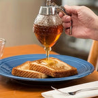 Honey Dispenser with a Stand - Suitable for Syrups, Sauces, And Condiments, - a Versatile Kitchen Tool for Olive Oil, Chocolate, And Sweetened Condensed Milk