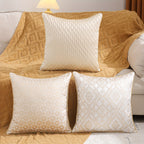 1 Peça de Fronha Decorativa Jacquard Dourada, Decoração Falsa para Sala de Estar